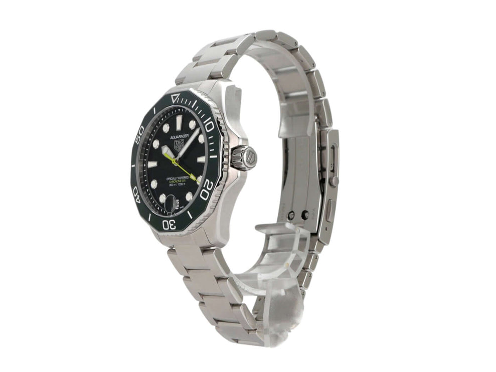 TAG Heuer Aquaracer Professional 300 Date WBP5116.BA0013, Edelstahlgehäuse, schwarzes Zifferblatt, Automatik-Uhrwerk.