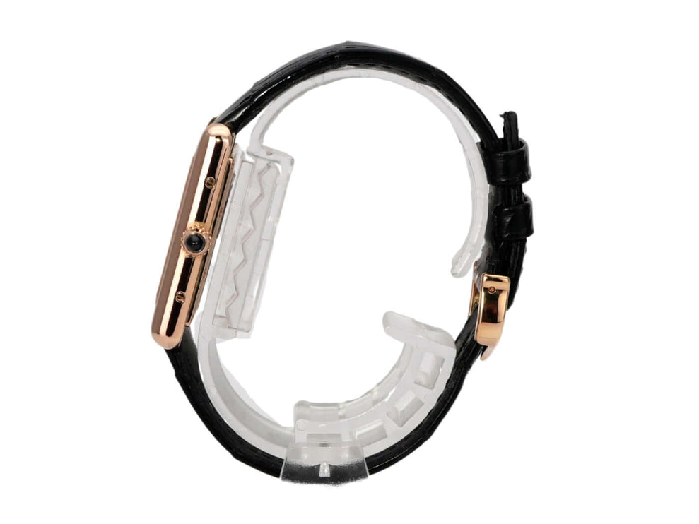 Cartier Tank Louis Cartier Large WGTA0092 Armband aus grauem Leder mit Roségold-Gehäuse, ungetragene Uhr