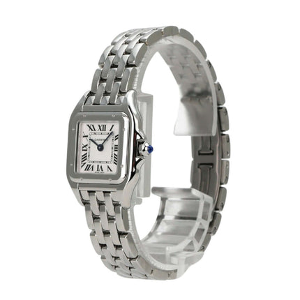 Cartier Panthere de Cartier WSPN0013 Edelstahlarmbanduhr mit Quarzwerk und römischen Ziffern.