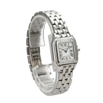 Cartier Panthere de Cartier WSPN0013 Edelstahlarmbanduhr mit römischen Ziffern und Quarzwerk.