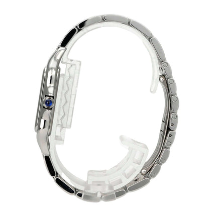 Cartier Panthere de Cartier WSPN0016 Edelstahlarmband und Gehäuseansicht von der Seite.