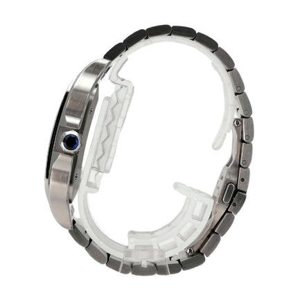 Cartier Santos de Cartier großes Modell WSSA0062 Edelstahlband und Gehäuseansicht von der Seite