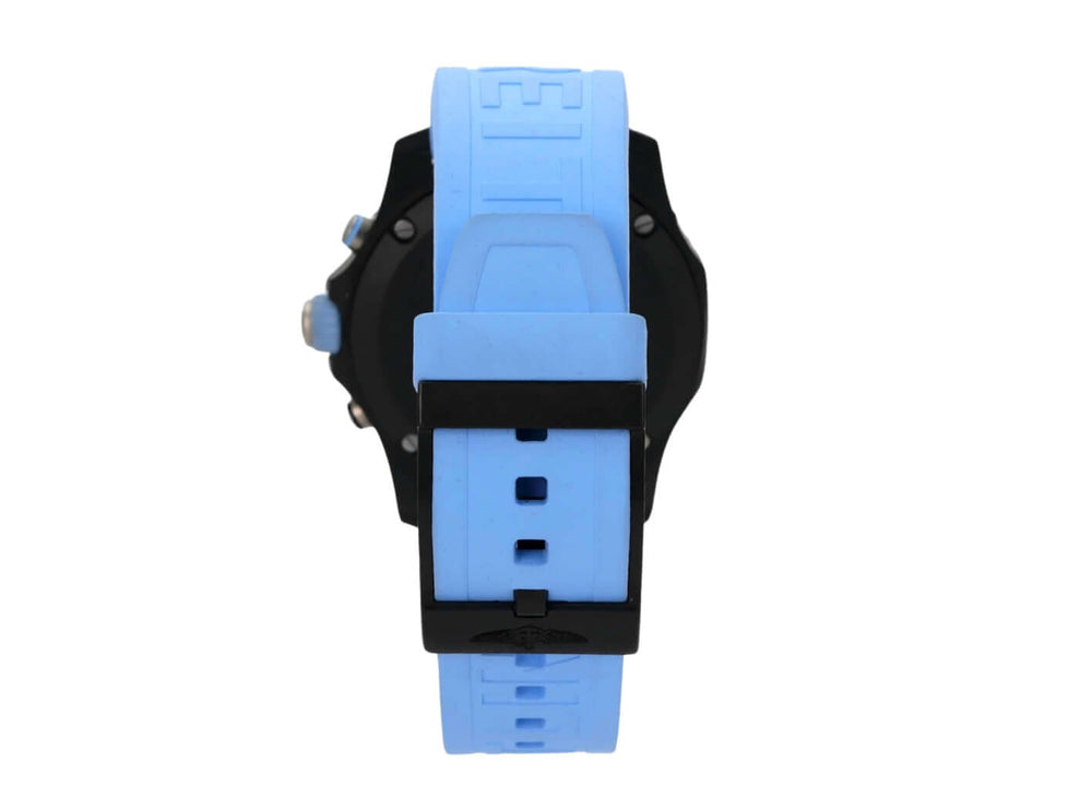 Breitling Endurance Pro X82310281B1S1 blaues Kautschukband mit schwarzem Gehäuse