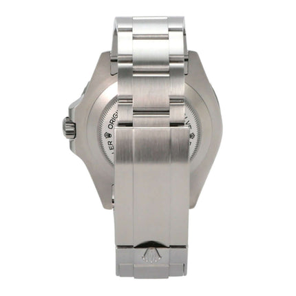 Rolex Sea-Dweller Ref. 126600 Rückansicht des Gehäuses und Armbands aus Edelstahl.