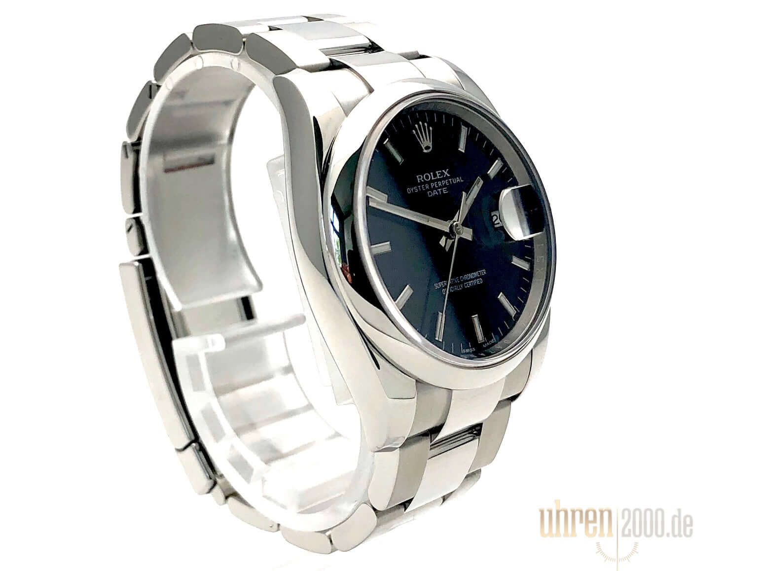 Rolex Oyster Perpetual Date 34 stainless steel 115200 Black