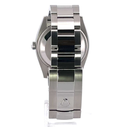 Rolex Oyster Perpetual Date 34 115234, Edelstahl Weißgold Armband Rückseite