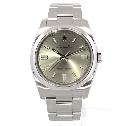 Rolex Oyster Perpetual 36 Ref. 116000, Edelstahl Gehäuse, Stahl Zifferblatt, Armband aus Edelstahl, Automatik, sehr guter Zustand, 2014 Modell