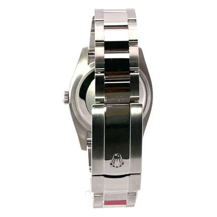 Rückseite Rolex Datejust 36 Edelstahl Weißgold 116234 mit poliertem und satiniertem Armband, Faltschließe, Gehäusedurchmesser 36 mm, 2016 Edition