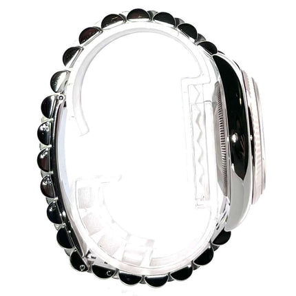 Rolex Datejust 36 Edelstahl Weißgold 116234 mit Jubile-Band Seitenansicht