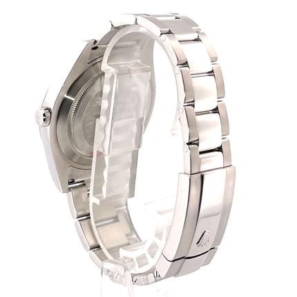 Rückansicht Rolex Datejust II Edelstahlarmband und Gehäuse 41mm, Ref. 116300, poliert und satiniert