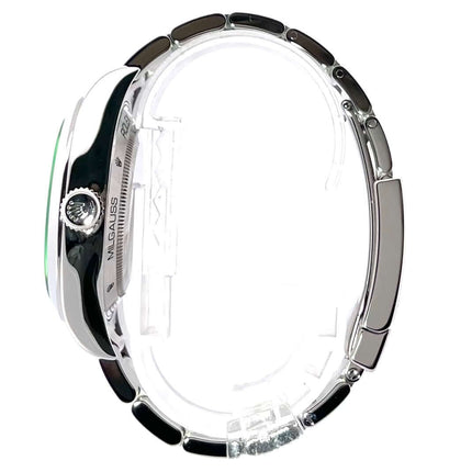 Rolex Oyster Perpetual Milgauss 116400GV Edelstahlgehäuse seitliche Ansicht