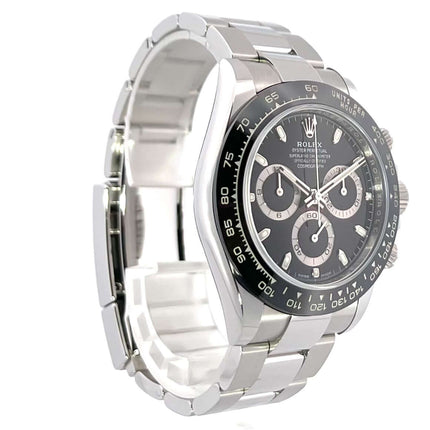 Rolex Daytona Edelstahl 116500LN Schwarz aus 2020 mit Oyster Edelstahl Armband, Keramik Lünette und schwarzem Zifferblatt