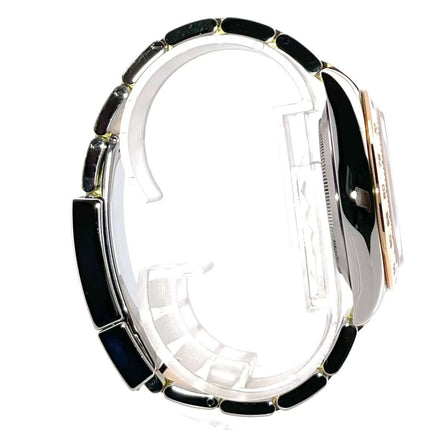 Rolex Daytona 116503 Seitenansicht Edelstahl 18 kt Gelbgold Armband poliert und satiniert Uhr im Profil