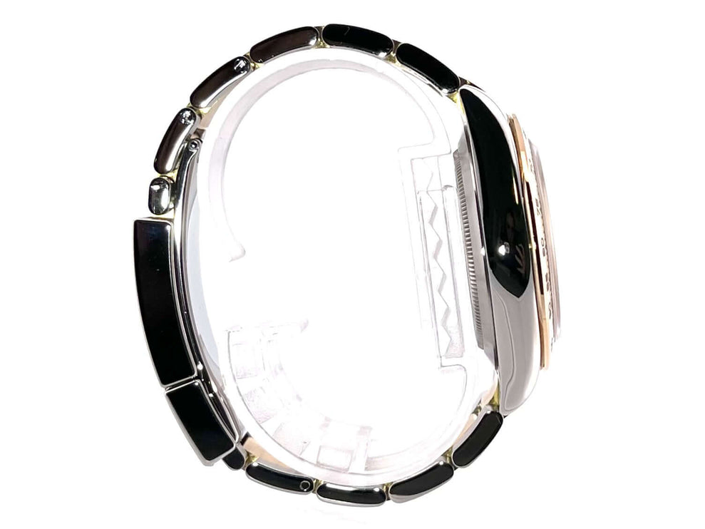 Seitenansicht Rolex Daytona Cosmograph 116503 Edelstahl Gelbgold Armband mit Sicherheitsfaltschließe, poliert und satiniert