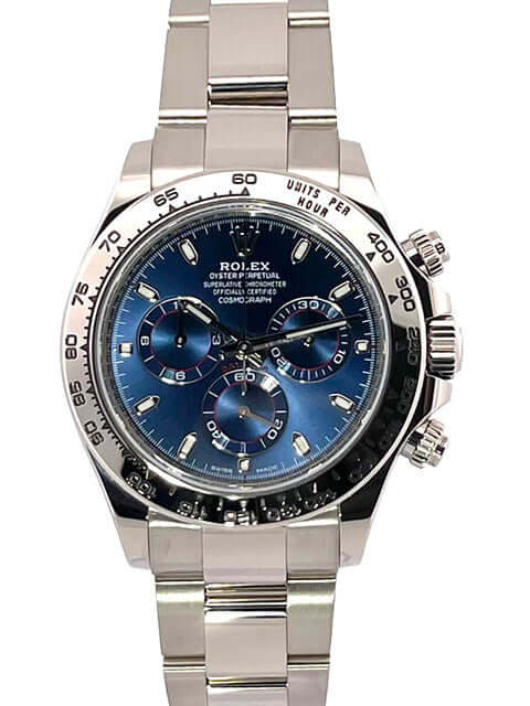 Daytona Stahl Uhr Daytona Rolex Uhr Dunkelblaues Zifferblatt Rolex