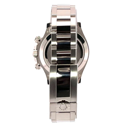 Rolex Cosmograph Daytona 116509 Rückansicht von Weißgoldarmband und Faltschließe