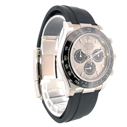 Rolex Daytona 116519LN Weißgold Oysterflex Grau, 18kt Weißgoldgehäuse, schwarzes Oysterflex-Band, Stahlgraues Zifferblatt, Keramik Lünette.