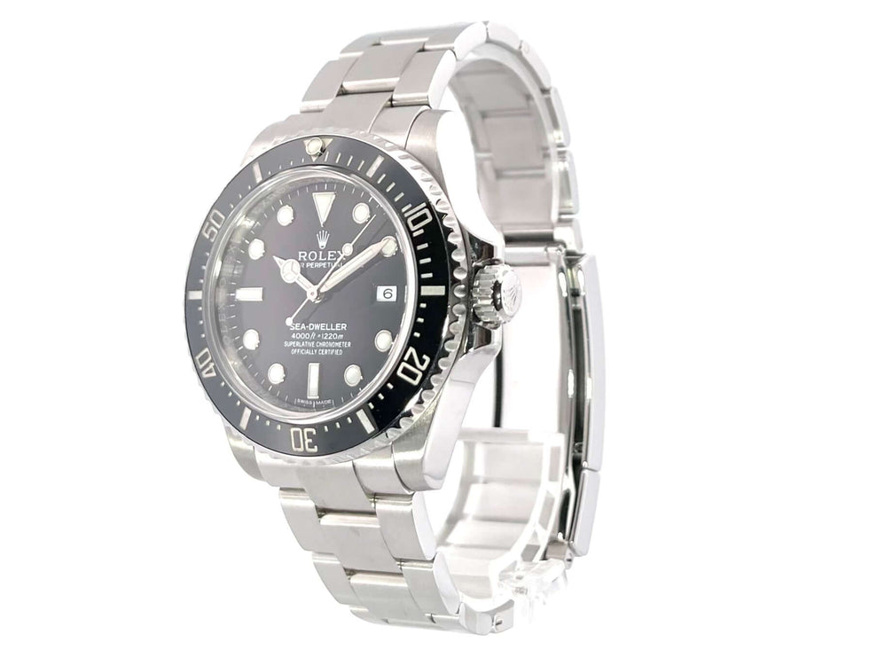 Rolex Sea-Dweller 4000 Ref. 116600 Taucheruhr mit schwarz Zifferblatt und Edelstahl Oysterband