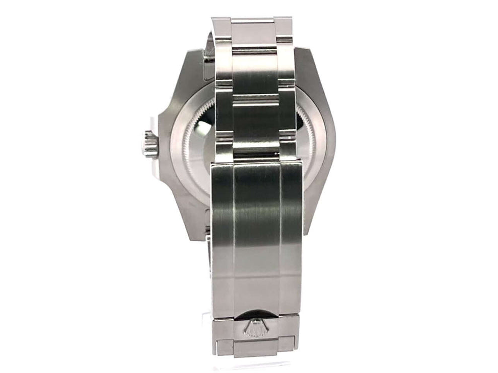 Rückseite des Rolex Submariner Date 116610LN Edelstahlgehäuses und Oyster-Armbands