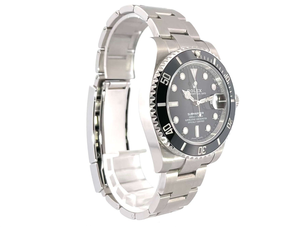 Rolex Submariner Date Ref. 116610LN Edelstahl aus 2020 mit schwarzem Zifferblatt, Keramik Lünette und Oyster Edelstahlband.