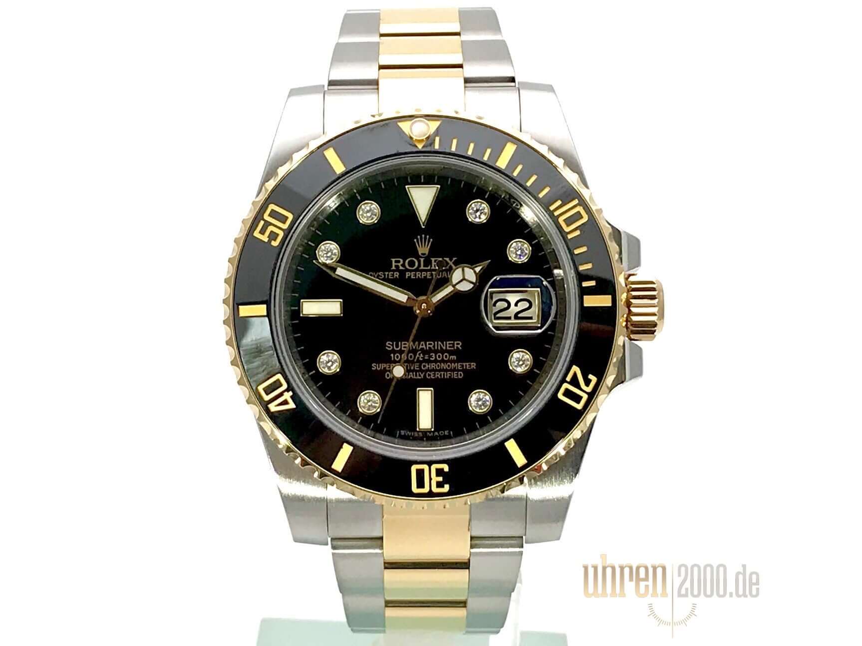 Rolex Submariner Date Edelstahl Gelbgold 116613LN aus 2016 – Uhren2000
