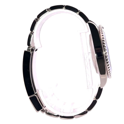 Rolex Submariner Date Weißgold 116619LB seitliche Ansicht mit Oyster Armband in 18 kt Weißgold, poliert und satiniert.