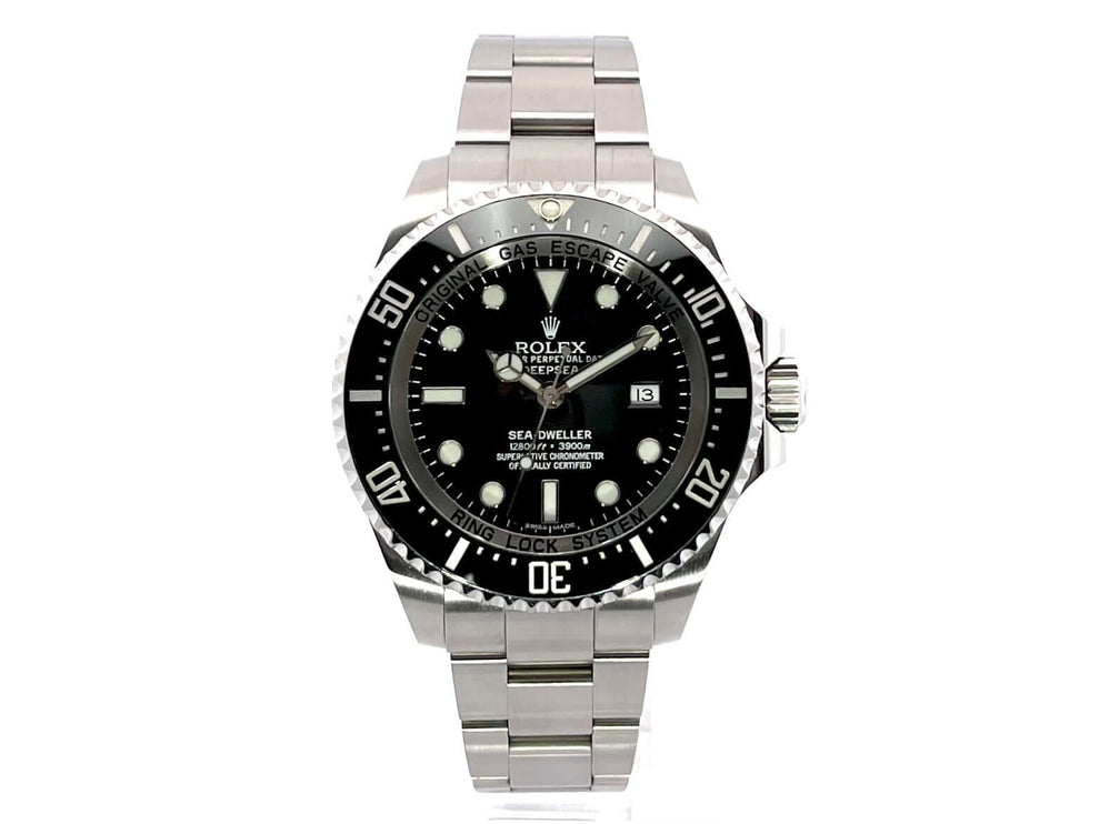 Rolex Sea-Dweller Deepsea 116660 aus Edelstahl, schwarzes Zifferblatt, 44 mm Gehäusedurchmesser, Oyster Armband, 2010 Modell