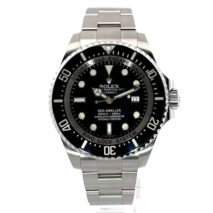 Rolex Sea-Dweller Deepsea 116660 aus 2012, Edelstahl Gehäuse und Armband, schwarzes Zifferblatt, Keramik-Lünette, 44mm Durchmesser