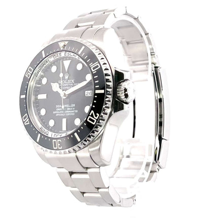 Rolex Sea-Dweller Deepsea 116660 2016, poliertes und satiniertes Edelstahlgehäuse, 44mm Durchmesser, Oyster-Armband, schwarzes Zifferblatt.