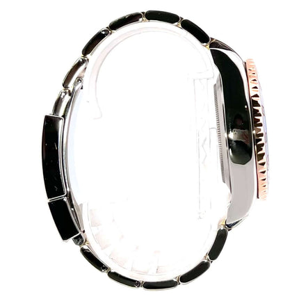 Seitenansicht Rolex Yacht-Master II 116681 Edelstahl Everose-Gold mit poliertem Gehäuse und Armband