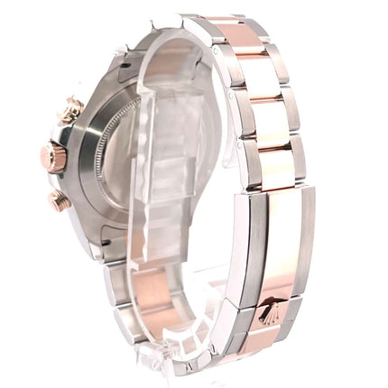 Rolex Yacht-Master II Ref. 116681 Edelstahl-Everose-Gold Armbandansicht, poliert und satiniert, 2019 Edition.