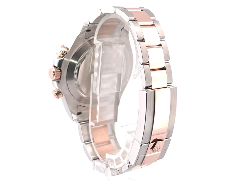 Rolex Yacht-Master II Ref. 116681 Edelstahl-Everose-Gold Armbandansicht, poliert und satiniert, 2019 Edition.