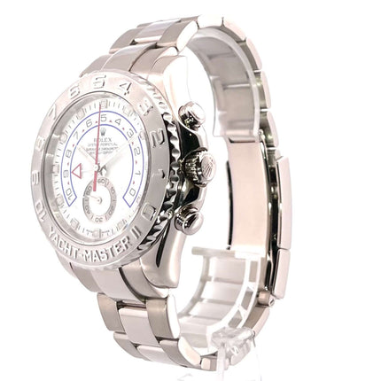 Rolex Yacht-Master II 116689 Weißgold, 44 mm Gehäuse, Platin-Lünette, weißes Zifferblatt, 18 kt Weißgold-Armband, Automatikwerk