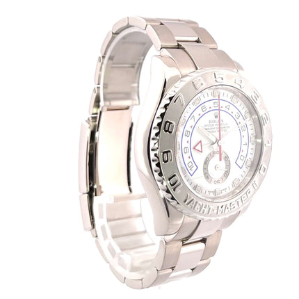 Rolex Yacht-Master II 116689 Weißgold, 44mm Gehäuse, Platinlünette, weißes Zifferblatt, Oyster Armband aus 18 kt Weißgold, 2011 Modell