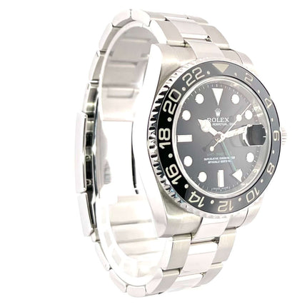 Rolex GMT-Master II Edelstahl 116710LN aus 2007 mit schwarzem Keramik Zifferblatt und Edelstahlband