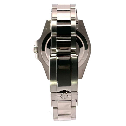 Rolex GMT Master II Weißgold 116719BLRO Rückseite mit poliertem 18 kt Weißgold Armband und Sicherheitsfaltschließe, Gehäuse aus 2015, LC100