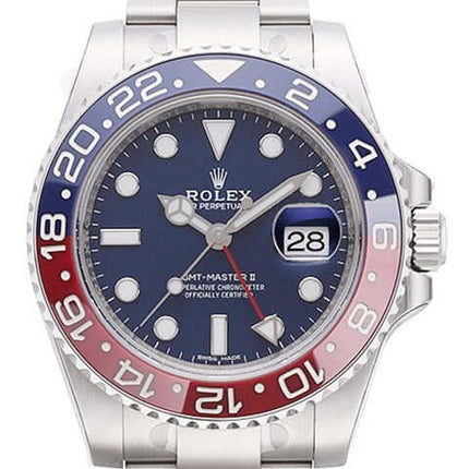 Rolex GMT Master II White Gold 116719BLRO Blue Dial – Uhren2000