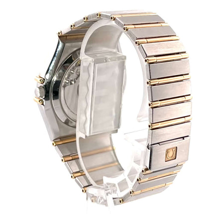 Rückseite Omega Constellation 95 Ref. 1202.10.00 Edelstahl-Gelbgold Armband Faltschließe Automatik Chronometeruhrwerk