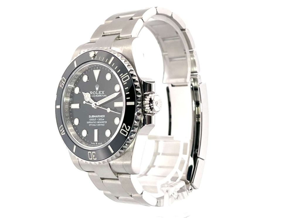 Rolex Submariner 124060 No Date aus Edelstahl mit schwarzer Keramik Lünette und Oyster Edelstahlband, Modell aus 2021