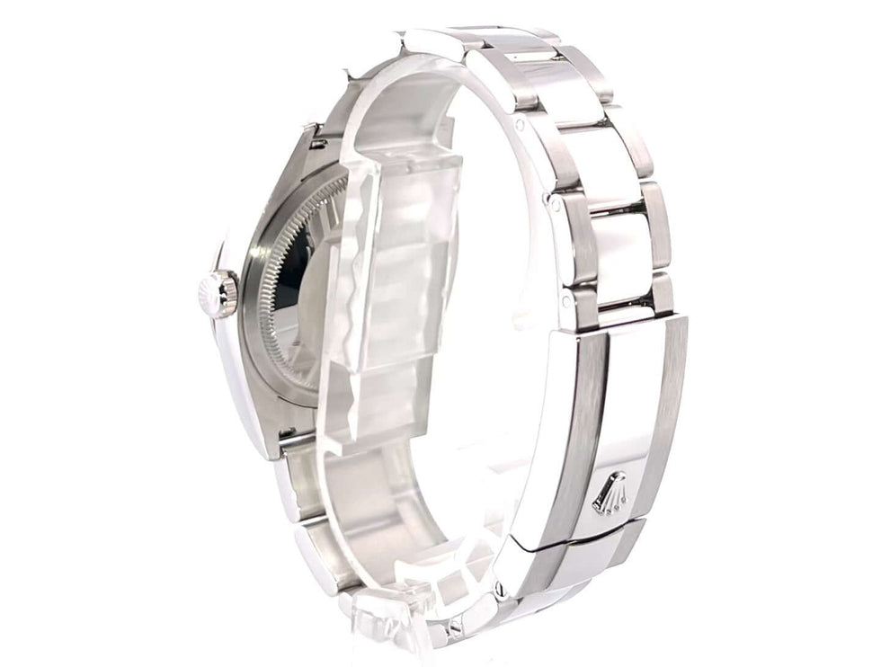 Rückansicht Rolex Datejust 36 Oystersteel Weißgold 126234, Edelstahl-Oysterarmband, Faltschließe, Automatikwerk.