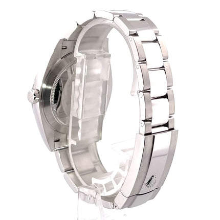 Rückseite des Oystersteel-Armbands der Rolex Datejust 41 Ref. 126300, poliert und satiniert, mit Faltschließe.