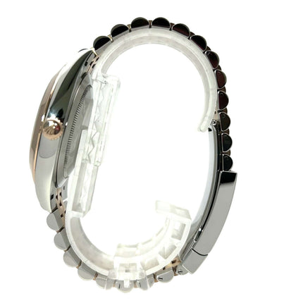 Rolex Datejust 41 Seiteansicht Edelstahl Everose-Gold Jubile-Band poliert und satiniert