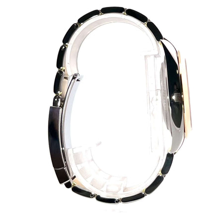 Rolex Datejust 41 Edelstahl Gelbgold 126303 Seitenansicht des Oyster Armbands aus Edelstahl und 18 kt Gelbgold mit Faltschließe.