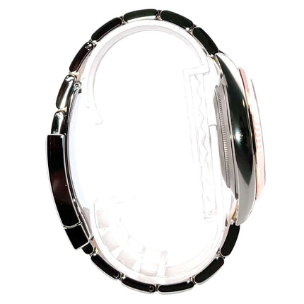 Rolex Datejust 41 Edelstahl Everose-Gold 126331 Seitenansicht des Gehäuses und Oyster Bandes