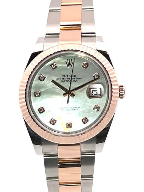 Rolex Datejust 41 stainless steel Everose gold 126331 mother