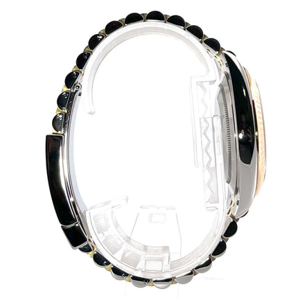 Rolex Datejust 41 Edelstahl Gelbgold 126333 Seitenansicht mit Jubile-Armband