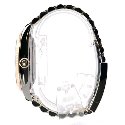 Rolex Datejust 41 Edelstahl Gelbgold 126333 Seitenansicht, Perlmutt Zifferblatt, Jubile-Band, Faltschließe, 41mm Gehäuse, Automatikwerk