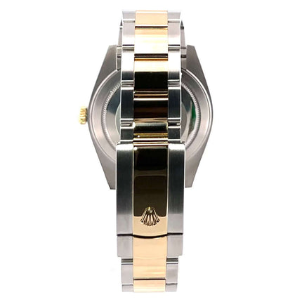 Rolex Datejust 41 Rückansicht Edelstahl Gelbgold Oyster Armband Faltschließe