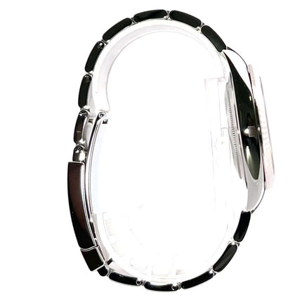 Rolex Datejust 41 Edelstahl Weißgold 126334 Seitenansicht des Oyster-Bands aus Edelstahl mit gefalteter Schließe