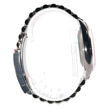 Rolex Datejust 41 Edelstahl Weißgold 126334 Seitenansicht Silber Jubile-Band